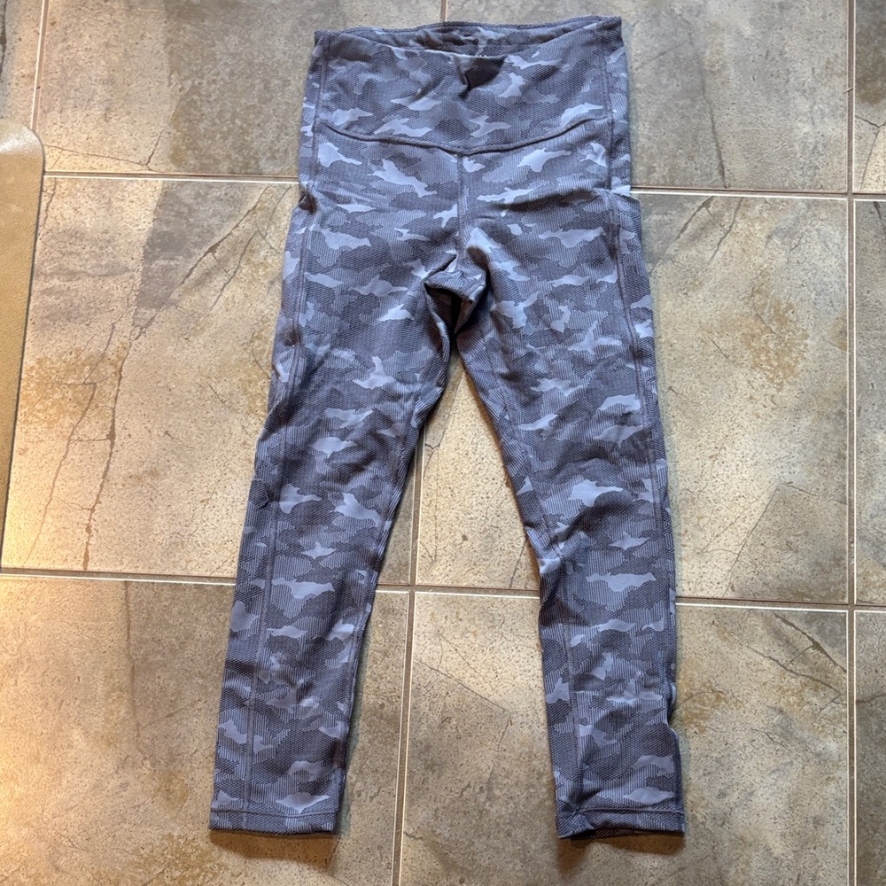 Gray Camouflage Leggings